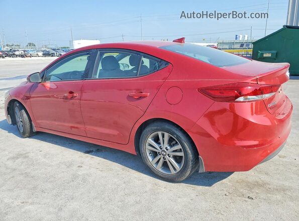 5NPD84LF0JH333000 2018 HYUNDAI ELANTRA Red Հետևի ձախ