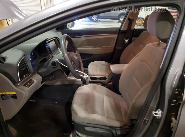 5NPD84LF0JH335961 2018 HYUNDAI ELANTRA Серый Вид салона спереди