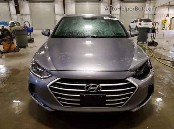 5NPD84LF0JH335961 2018 HYUNDAI ELANTRA Серый Вид спереди