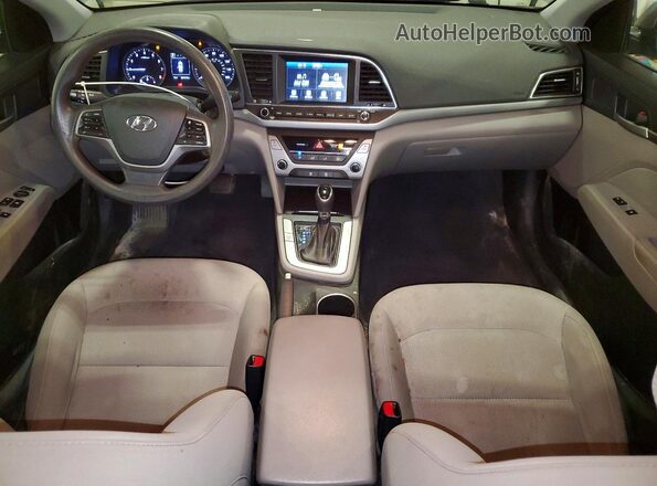 5NPD84LF0JH335961 2018 HYUNDAI ELANTRA Серый Вид панели приборов