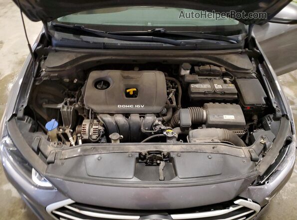 5NPD84LF0JH335961 2018 HYUNDAI ELANTRA Серый Вид задней части салона