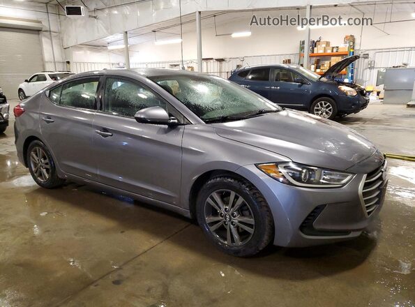 5NPD84LF0JH335961 2018 HYUNDAI ELANTRA Серый Передняя правая четверть