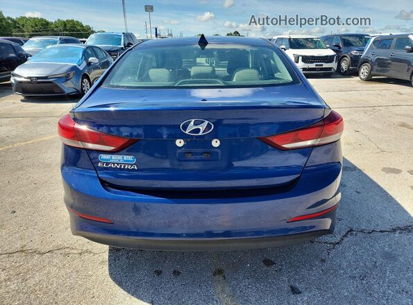 5NPD84LF0JH339430 2018 HYUNDAI ELANTRA Blue Rear view