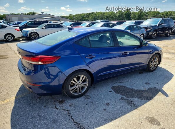 5NPD84LF0JH339430 2018 HYUNDAI ELANTRA Blue Rear right