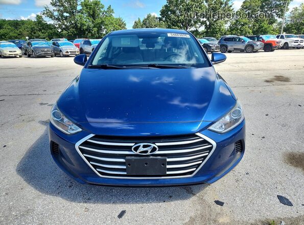 5NPD84LF0JH339430 2018 HYUNDAI ELANTRA Blue Front view