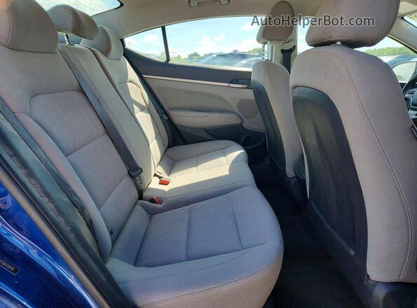 5NPD84LF0JH339430 2018 HYUNDAI ELANTRA Blue Rear seats view