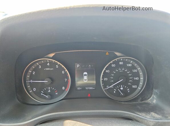 5NPD84LF0JH339430 2018 HYUNDAI ELANTRA Blue Instrument cluster view