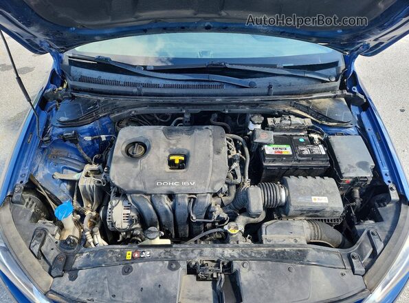 5NPD84LF0JH339430 2018 HYUNDAI ELANTRA Blue Rear interior view