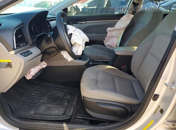 5NPD84LF0JH371987 2018 HYUNDAI ELANTRA Silver წინა სალონის ხედი
