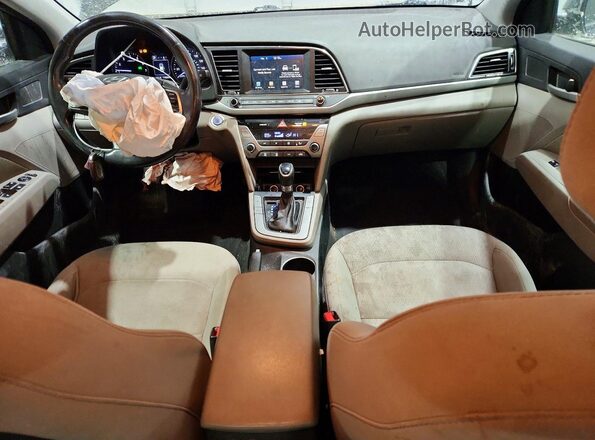 5NPD84LF0JH377479 2018 HYUNDAI ELANTRA Black Widok deski rozdzielczej