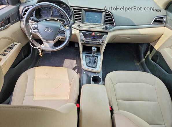 5NPD84LF0JH393035 2018 HYUNDAI ELANTRA Black Dashboard view
