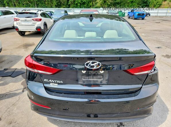 5NPD84LF0JH393035 2018 HYUNDAI ELANTRA Black Rear view