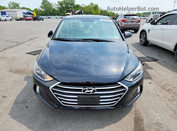 5NPD84LF0JH393035 2018 HYUNDAI ELANTRA Black Front view