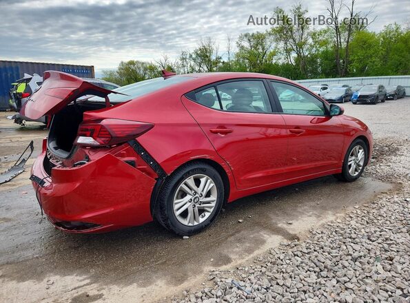 5NPD84LF0KH402043 2019 HYUNDAI ELANTRA Красный Задняя правая четверть