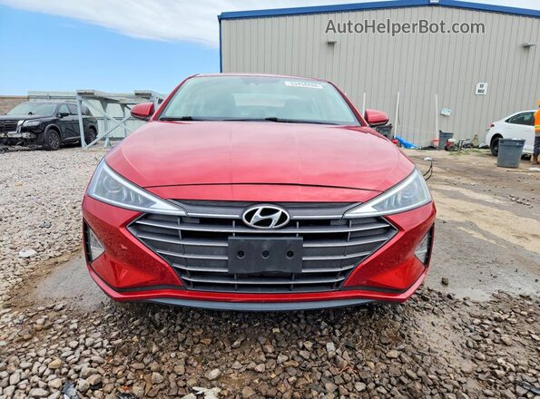 5NPD84LF0KH402043 2019 HYUNDAI ELANTRA Красный Вид спереди
