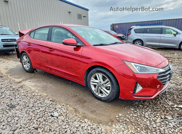 5NPD84LF0KH402043 2019 HYUNDAI ELANTRA Красный Передняя правая четверть
