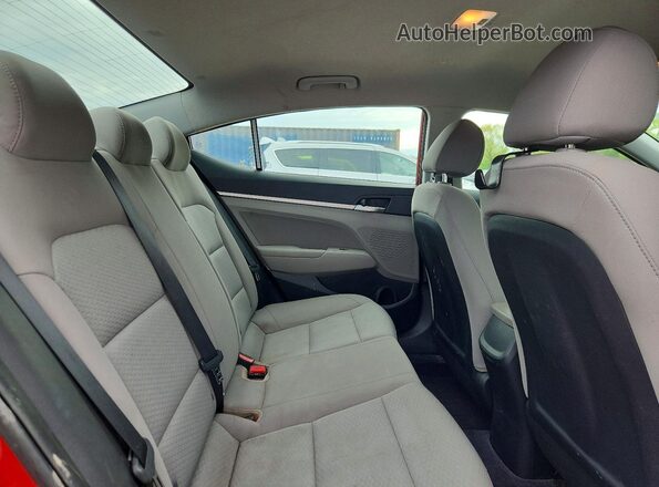 5NPD84LF0KH402043 2019 HYUNDAI ELANTRA Красный Вид задних сидений