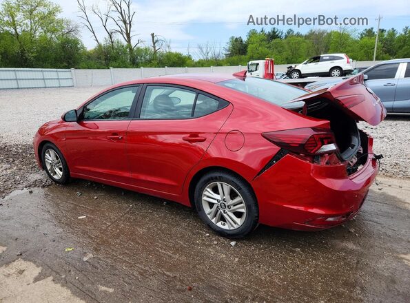 5NPD84LF0KH402043 2019 HYUNDAI ELANTRA Красный Задняя левая четверть