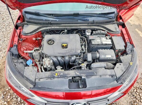 5NPD84LF0KH402043 2019 HYUNDAI ELANTRA Красный Вид задней части салона