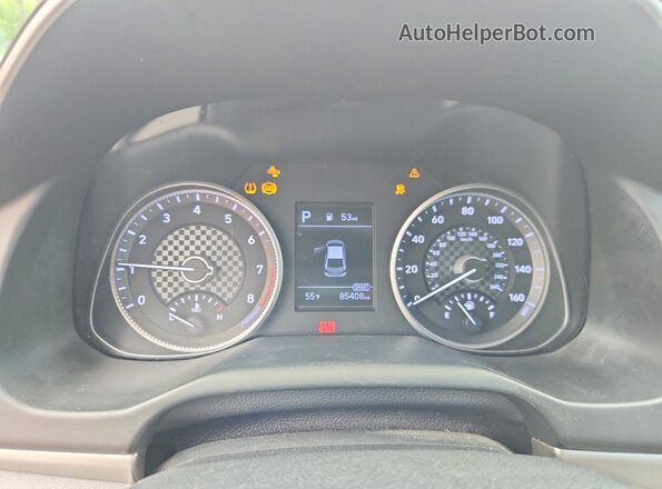 5NPD84LF0KH402043 2019 HYUNDAI ELANTRA Красный Вид щитка приборов