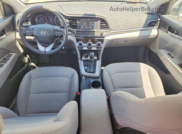 5NPD84LF0KH413124 2019 HYUNDAI ELANTRA Серебряный Вид панели приборов
