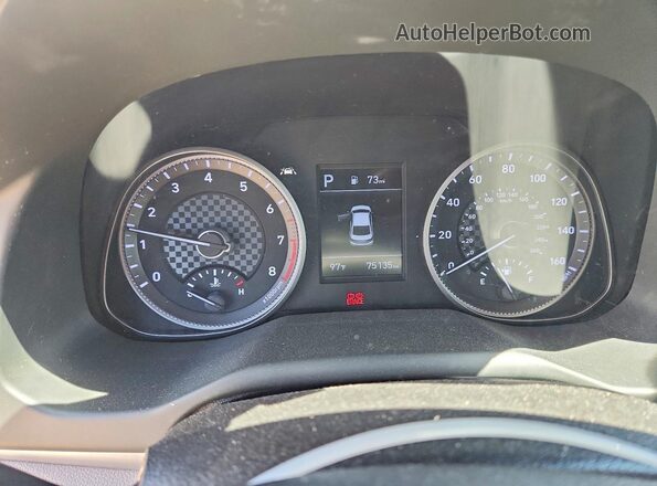 5NPD84LF0KH413124 2019 HYUNDAI ELANTRA Серебряный Вид щитка приборов