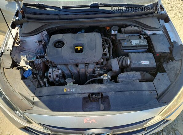 5NPD84LF0KH413124 2019 HYUNDAI ELANTRA Серебряный Вид задней части салона