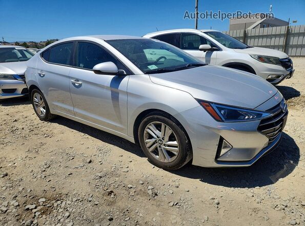 5NPD84LF0KH413124 2019 HYUNDAI ELANTRA Серебряный Передняя правая четверть