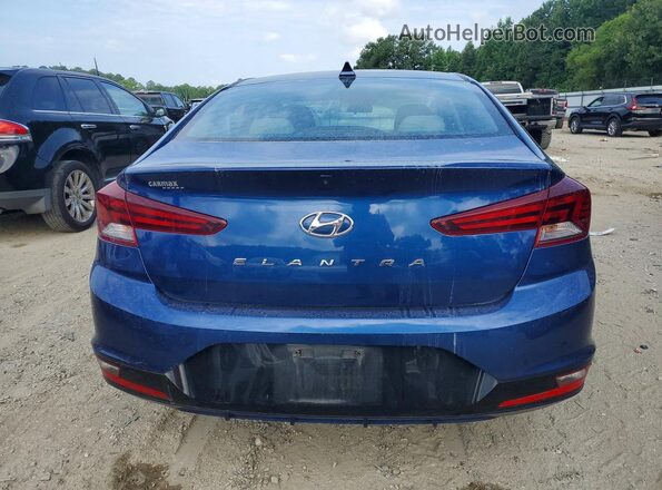 5NPD84LF0KH415598 2019 HYUNDAI ELANTRA Blue Widok z tyłu