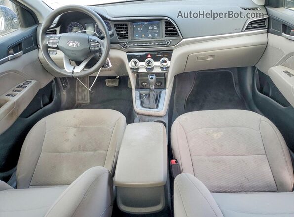 5NPD84LF0KH415598 2019 HYUNDAI ELANTRA Blue Widok deski rozdzielczej