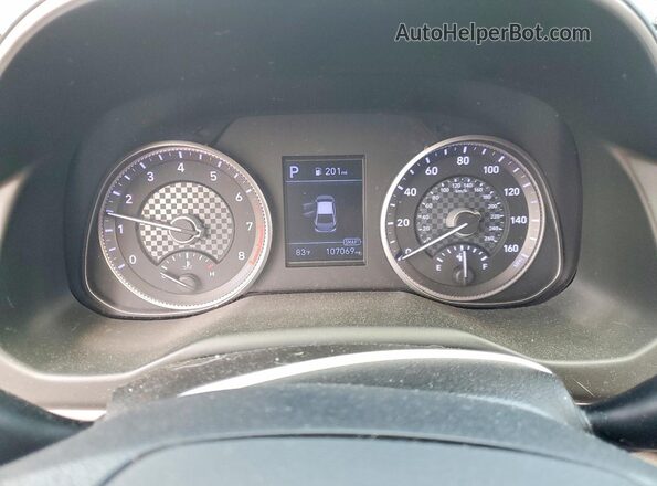 5NPD84LF0KH415598 2019 HYUNDAI ELANTRA Blue Widok zestawu wskaźników