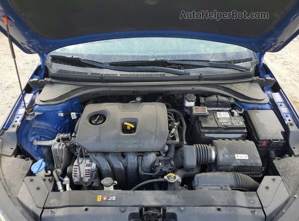 5NPD84LF0KH415598 2019 HYUNDAI ELANTRA Blue Widok wnętrza z tyłu