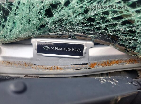 5NPD84LF0KH480595 2019 HYUNDAI ELANTRA Silver Շարժիչի բաժամունքի տեսք