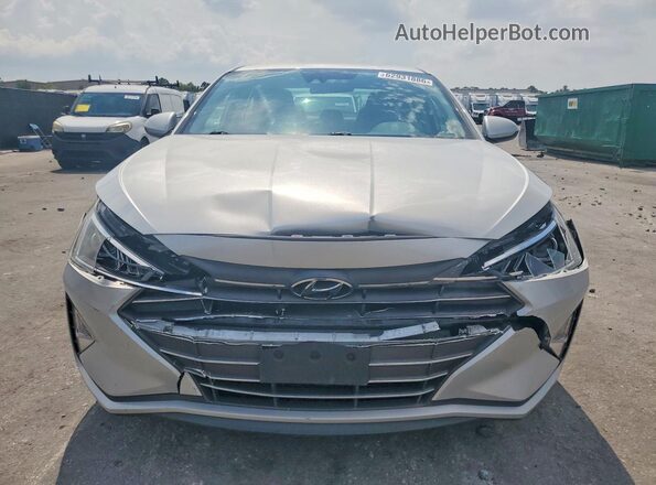 5NPD84LF0KH490950 2019 HYUNDAI ELANTRA Silver Front view