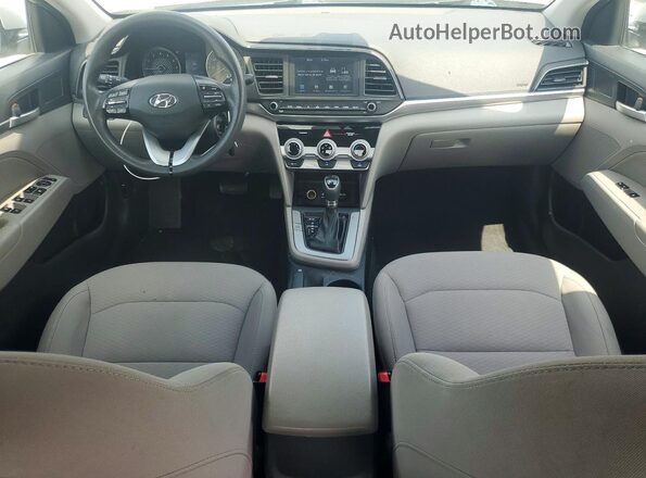 5NPD84LF0KH490950 2019 HYUNDAI ELANTRA Silver Dashboard view