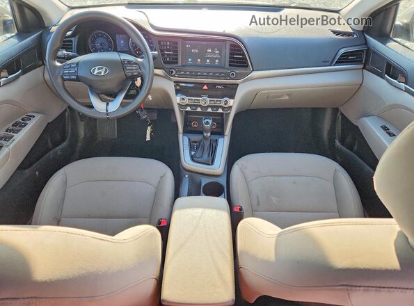 5NPD84LF0LH514262 2020 HYUNDAI ELANTRA Серый Вид панели приборов