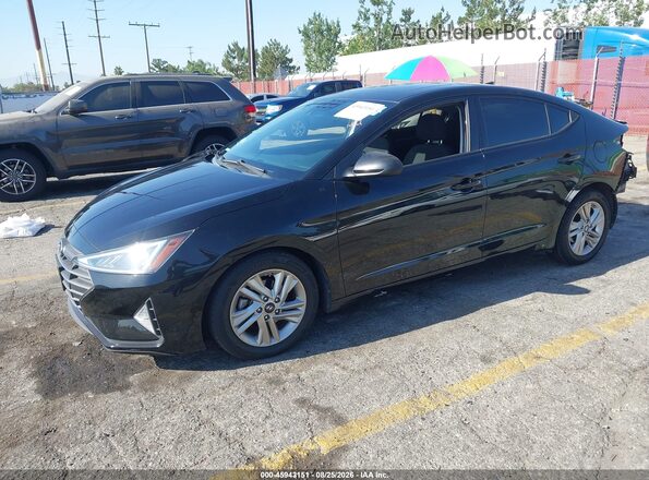5NPD84LF0LH515427 2020 HYUNDAI ELANTRA Black Առջևի ձախ երեք քառորդ տեսարան