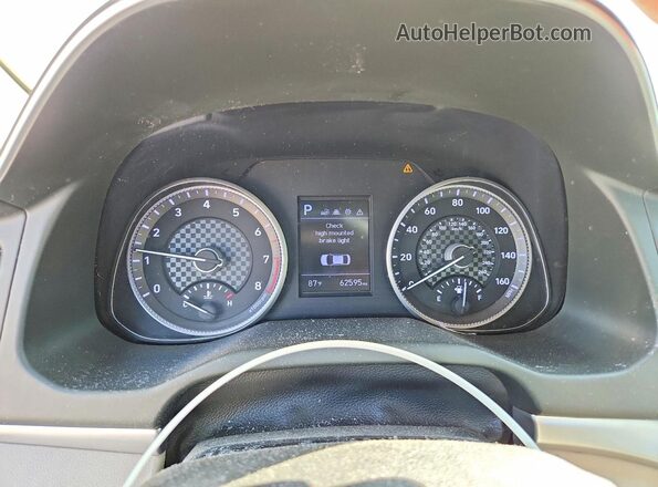 5NPD84LF0LH519574 2020 HYUNDAI ELANTRA White Սարքավորումների վահանակի տեսք