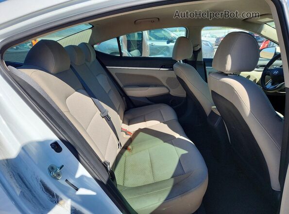 5NPD84LF0LH519574 2020 HYUNDAI ELANTRA White Հետևի նստատեղերի տեսք