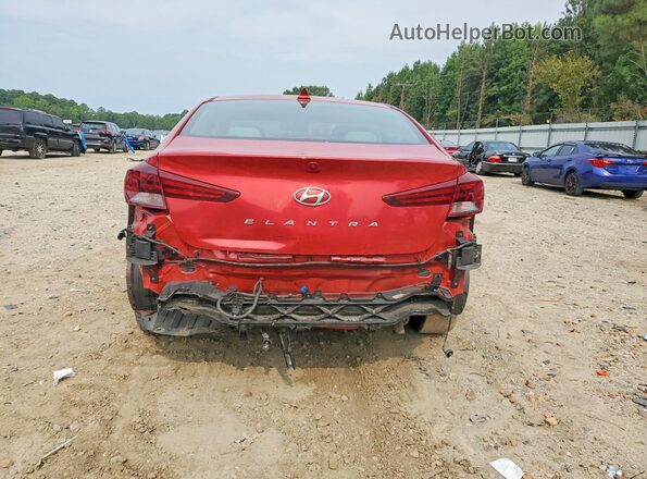 5NPD84LF0LH531580 2020 HYUNDAI ELANTRA Red Вид ззаду