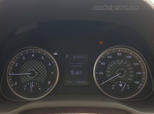 5NPD84LF0LH531580 2020 HYUNDAI ELANTRA Red Вид щитка приладів