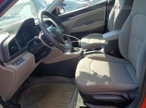 5NPD84LF0LH531580 2020 HYUNDAI ELANTRA Red Вид салону спереду