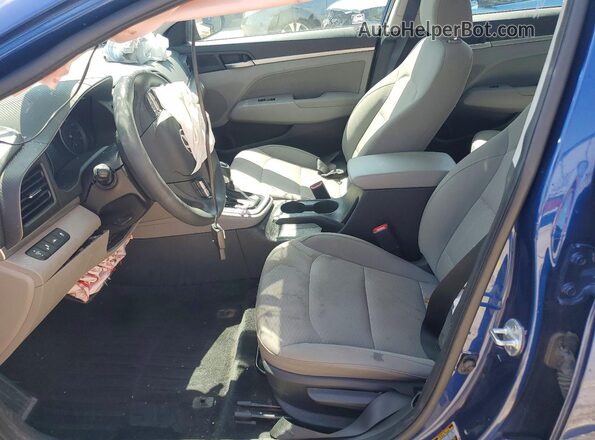 5NPD84LF0LH546502 2020 HYUNDAI ELANTRA Blue Front interior view
