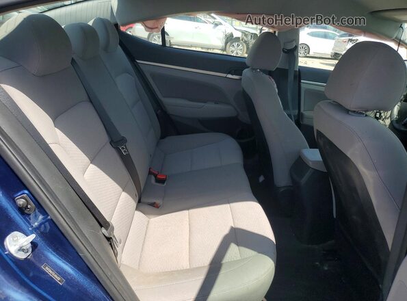 5NPD84LF0LH546502 2020 HYUNDAI ELANTRA Blue Rear seats view