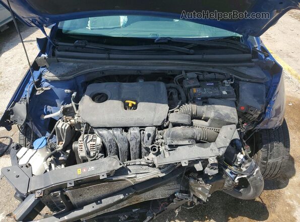 5NPD84LF0LH546502 2020 HYUNDAI ELANTRA Blue Rear interior view
