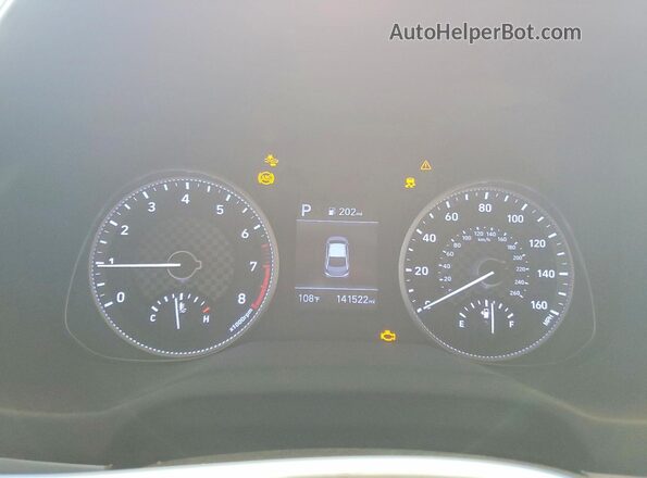 5NPD84LF0LH548539 2020 HYUNDAI ELANTRA Красный Вид щитка приборов