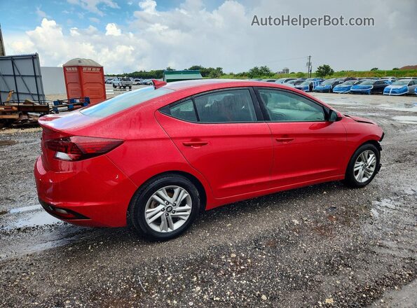 5NPD84LF0LH554695 2020 HYUNDAI ELANTRA Red Задня права чверть