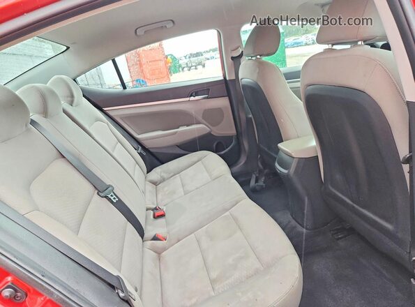 5NPD84LF0LH554695 2020 HYUNDAI ELANTRA Red Вид задніх сидінь