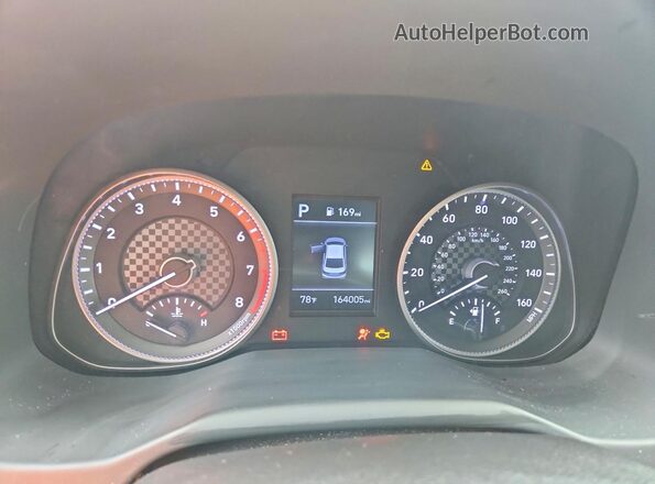5NPD84LF0LH554695 2020 HYUNDAI ELANTRA Red Вид щитка приладів