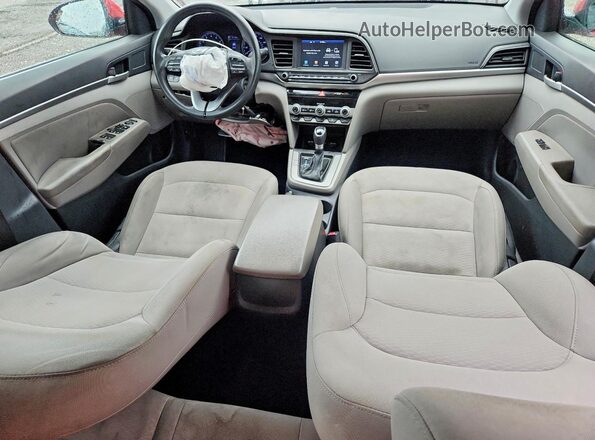 5NPD84LF0LH554695 2020 HYUNDAI ELANTRA Red Вид панелі приладів